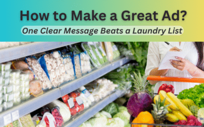 How to Make a Great Ad: Why One Clear Message Beats a Laundry List